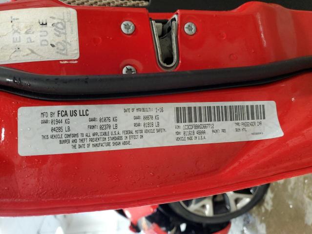 1C3CDFBB0GD667712 Dodge DART SXT