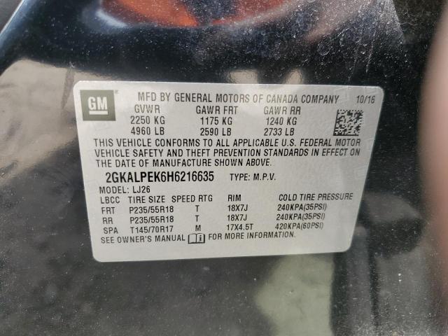 2GKALPEK6H6216635 GMC Terrain Slt