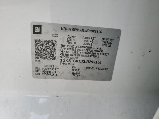 1GKS1GKCXLR293156 GMC Yukon Xl C1500 Slt