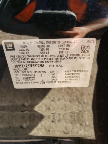 2GKFLYE37F6274268 GMC Terrain Slt