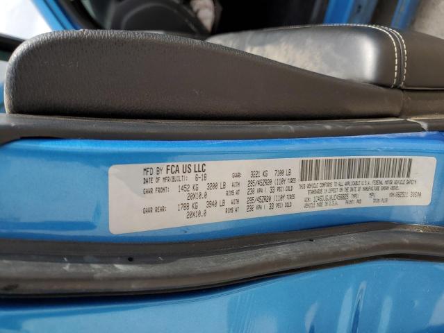 1C4SDJGJ0JC456825 Dodge Durango Srt