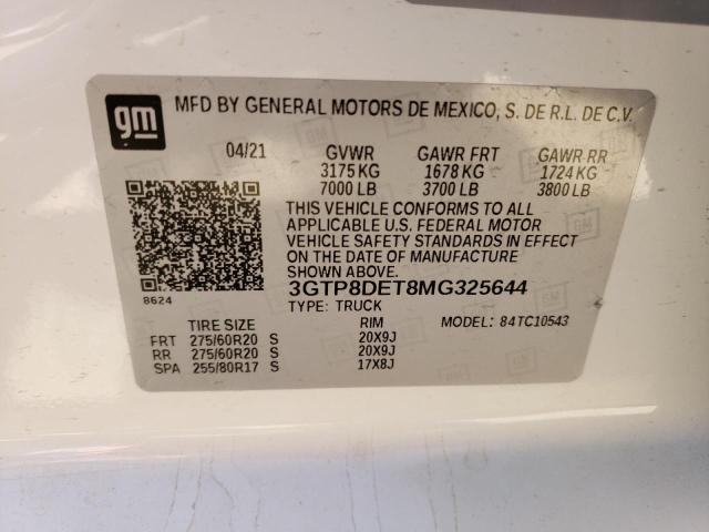 3GTP8DET8MG325644 GMC Sierra C1500 Slt