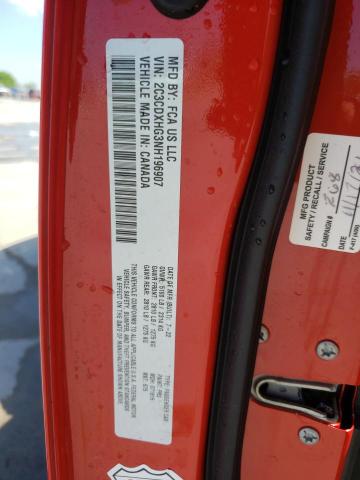 2C3CDXHG3NH196907 Dodge CHARGER GT