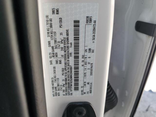 1FTFW1E52MKD60867 Ford F150 Supercrew