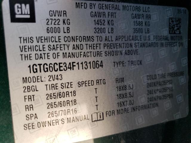 1GTG6CE34F1131064 GMC CANYON SLT