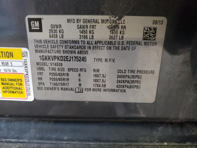 1GKKVPKD2EJ175245 GMC ACADIA SLE