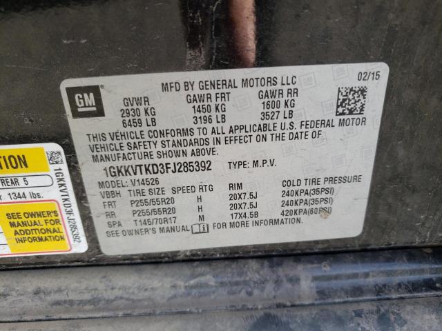 1GKKVTKD3FJ285392 GMC Acadia Denali
