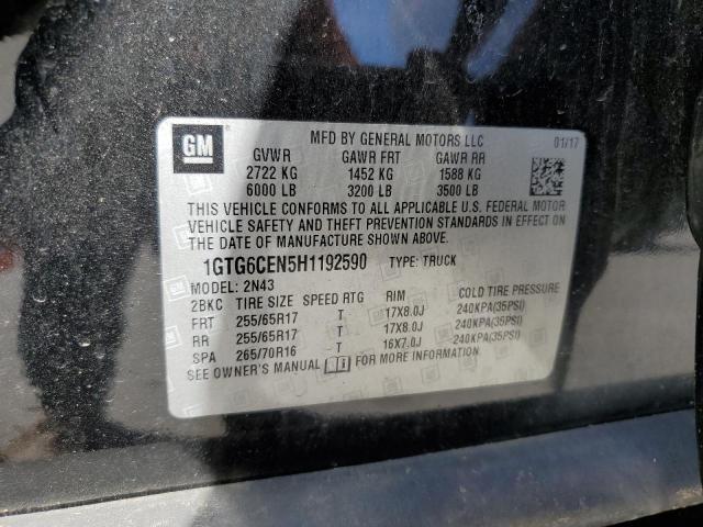 1GTG6CEN5H1192590 GMC CANYON SLE