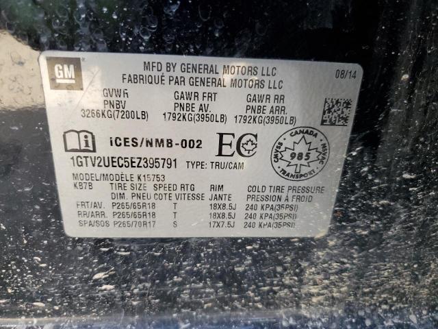 1GTV2UEC5EZ395791 GMC Sierra K1500 Sle