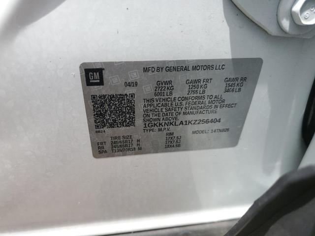 1GKKNKLA1KZ256404 GMC ACADIA SLE