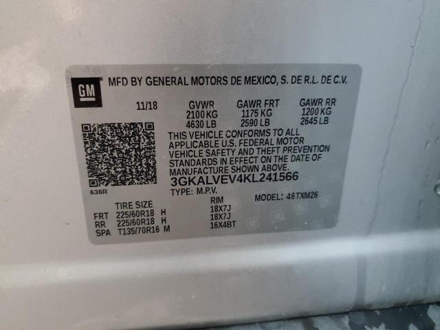 3GKALVEV4KL241566 GMC Terrain Slt