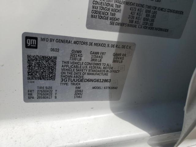 3GTUUGED6NG612863 GMC Sierra K1500 Denali