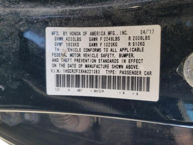 1HGCR2F3XHA221063 Honda ACCORD LX