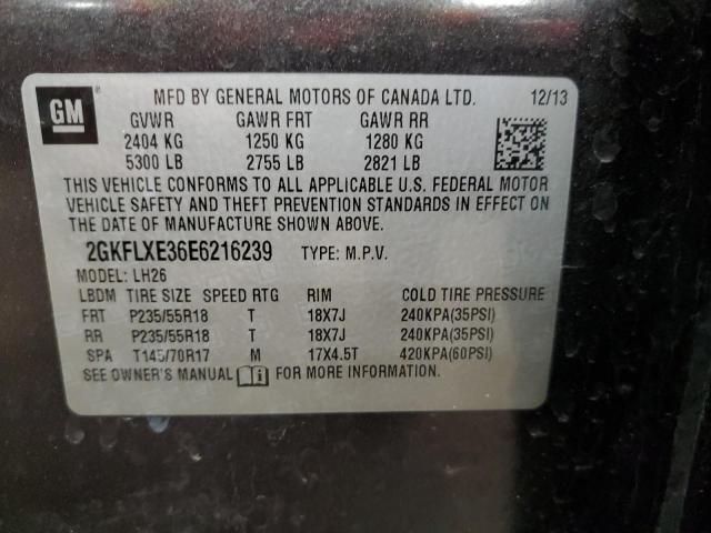 2GKFLXE36E6216239 GMC Terrain Slt
