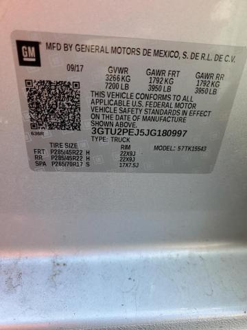 3GTU2PEJ5JG180997 GMC Sierra K1500 Denali