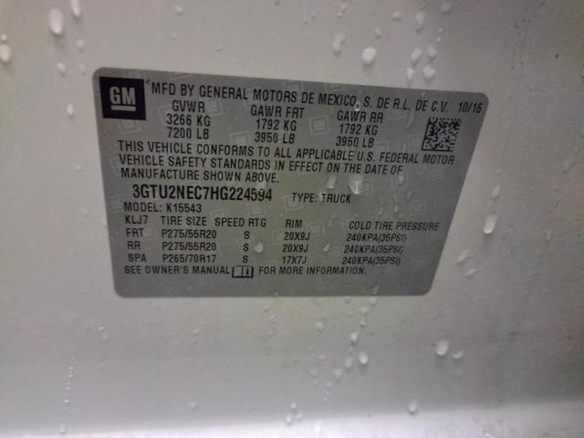 3GTU2NEC7HG224594 GMC Sierra K1500 Slt