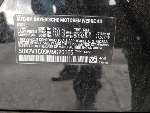 5UX2V1C09M9G20165 BMW X4 Xdrive30i