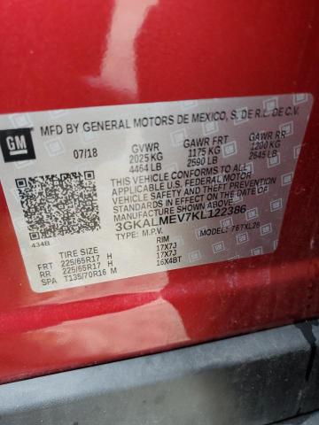 3GKALMEV7KL122386 GMC Terrain Sle