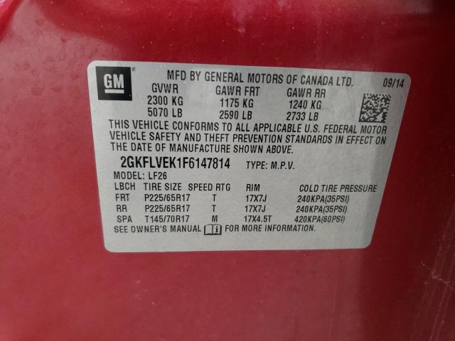 2GKFLVEK1F6147814 GMC Terrain Sle