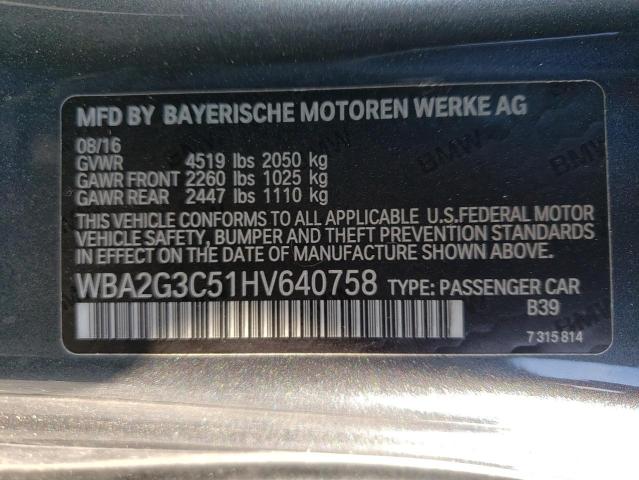 WBA2G3C51HV640758 BMW M240XI