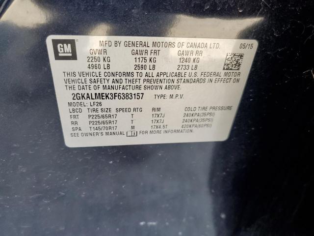 2GKALMEK3F6383157 GMC Terrain Sle