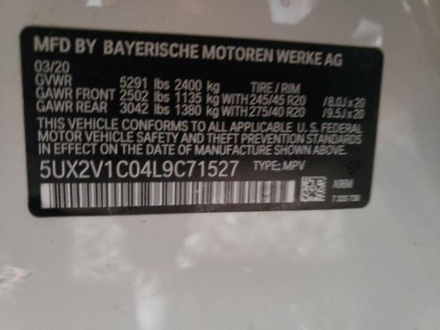 5UX2V1C04L9C71527 BMW X4 Xdrive30i