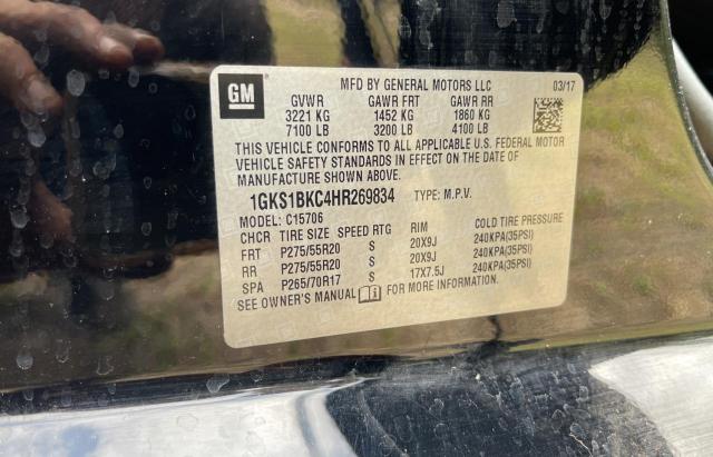 1GKS1BKC4HR269834 GMC YUKON SLT