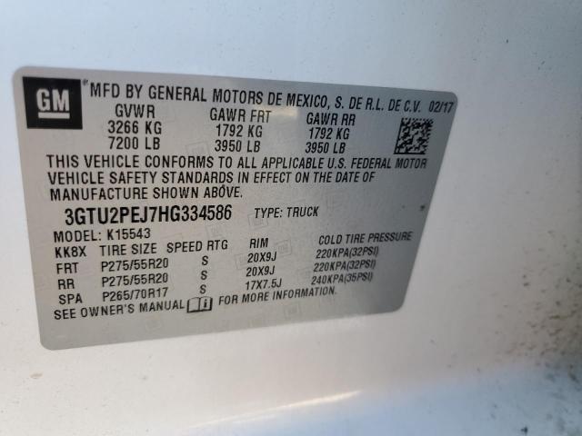 3GTU2PEJ7HG334586 GMC Sierra K1500 Denali