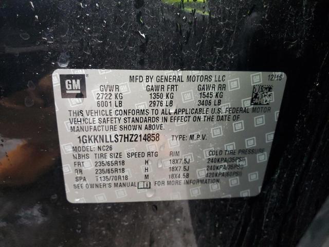 1GKKNLLS7HZ214858 GMC ACADIA SLE