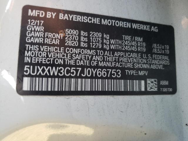 5UXXW3C57J0Y66753 BMW X4 Xdrive28i