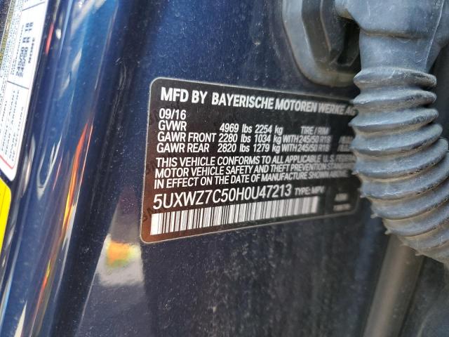 5UXWZ7C50H0U47213 BMW X3 Sdrive28i