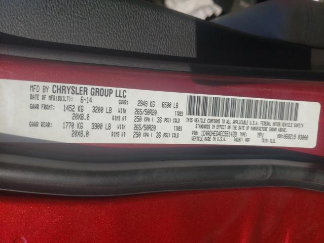 1C4RDHEG4EC551439 Dodge Durango Citadel
