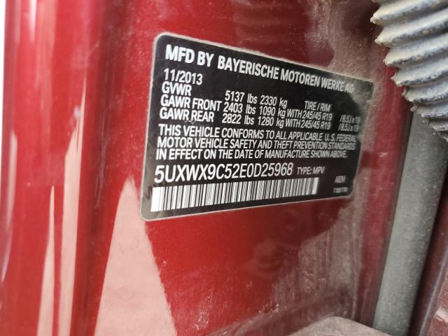 5UXWX9C52E0D25968 BMW X3 Xdrive28i