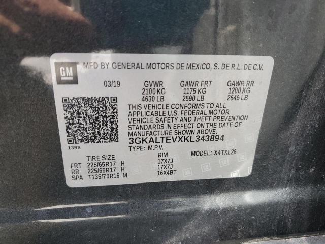 3GKALTEVXKL343894 GMC Terrain Sle