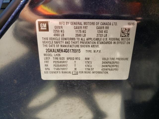 2GKALNEK4G6176915 GMC Terrain Sle