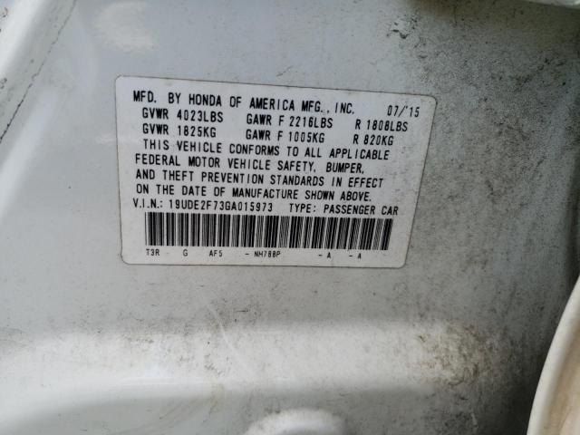 19UDE2F73GA015973 Acura Ilx Premium Tech