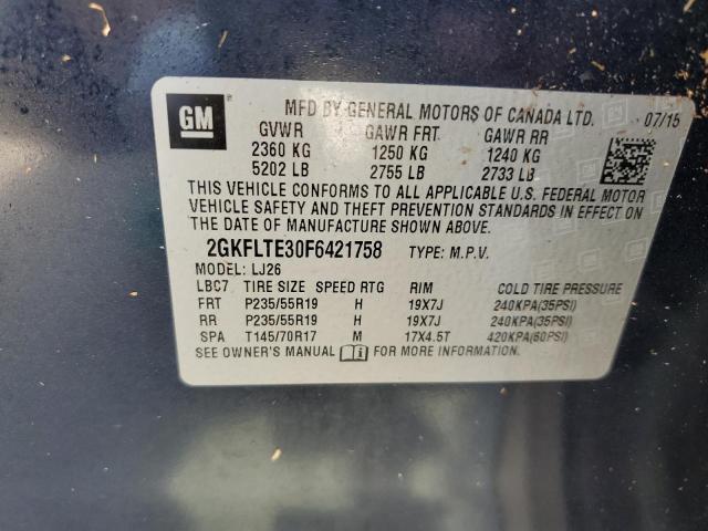 2GKFLTE30F6421758 GMC Terrain Slt