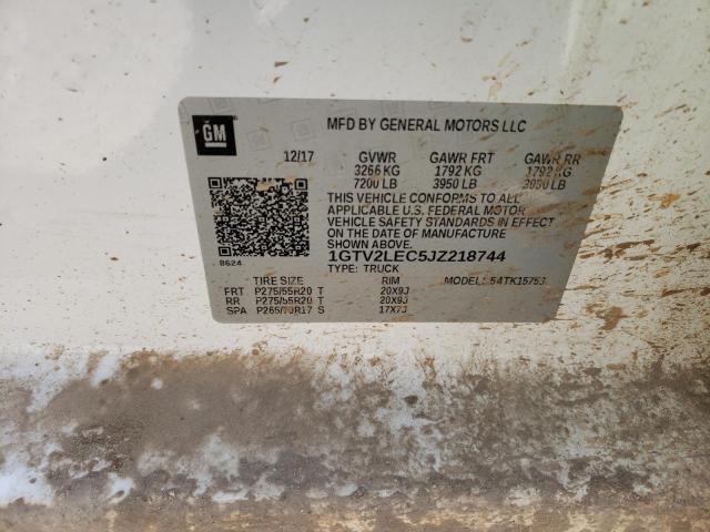 1GTV2LEC5JZ218744 GMC Sierra K1500