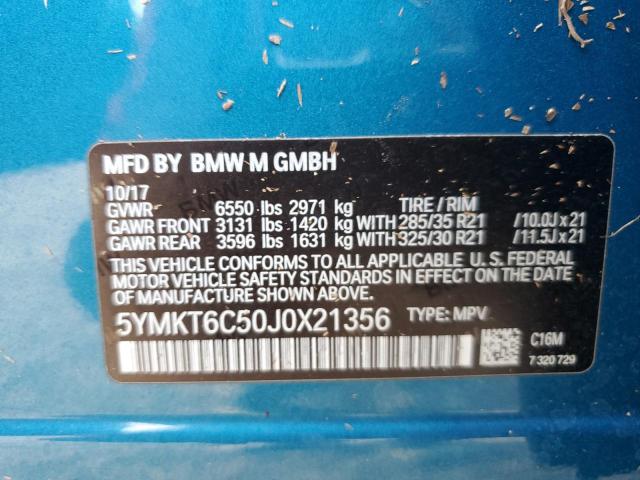 5YMKT6C50J0X21356 BMW X5 M