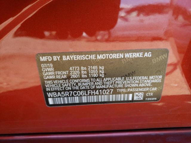 WBA5R7C06LFH41027 BMW 330XI