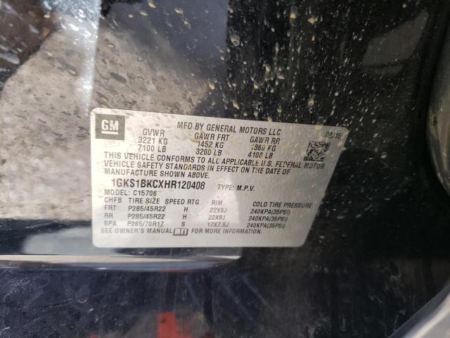 1GKS1BKCXHR120408 GMC YUKON SLT