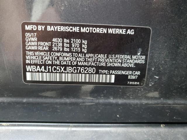 WBA4J1C5XJBG76280 BMW 430i Gran Coupe