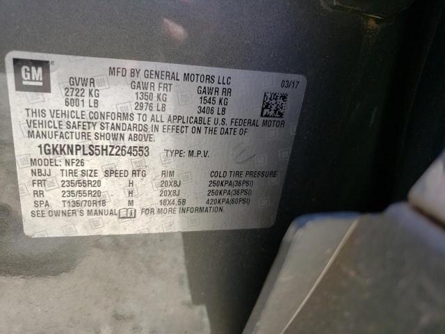 1GKKNPLS5HZ264553 GMC Acadia Denali
