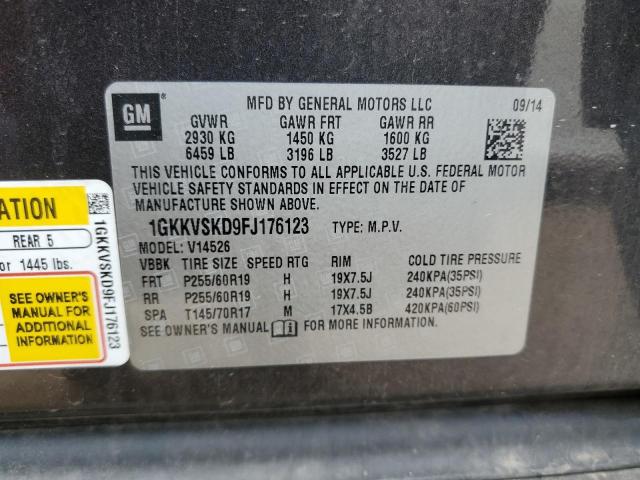 1GKKVSKD9FJ176123 GMC Acadia Slt-2