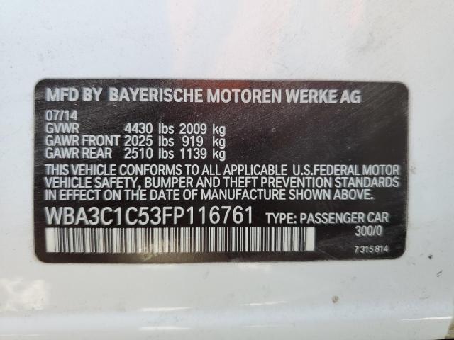 WBA3C1C53FP116761 BMW 328 I Sulev
