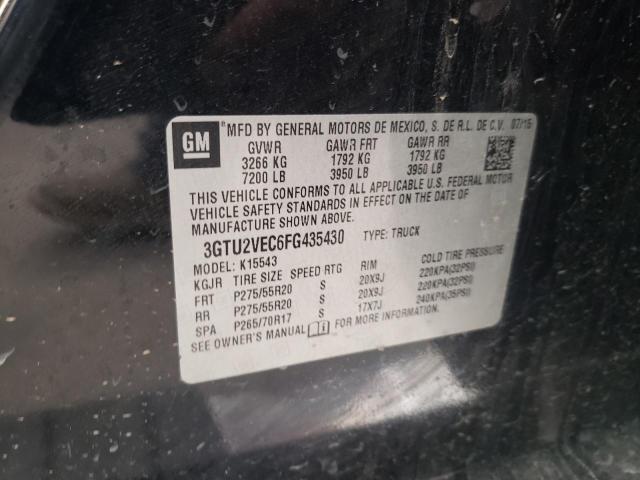 3GTU2VEC6FG435430 GMC Sierra K1500 Slt