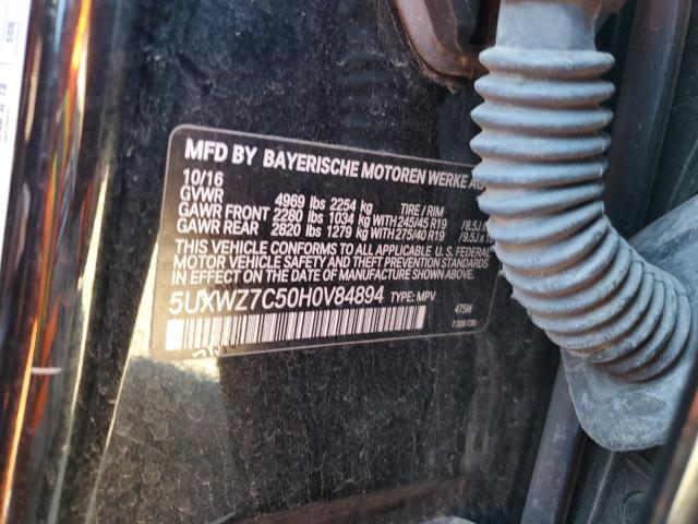 5UXWZ7C50H0V84894 BMW X3 Sdrive28i