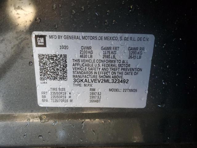 3GKALVEV2ML323492 GMC Terrain Slt