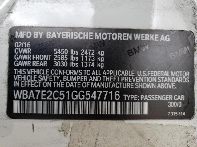 WBA7E2C51GG547716 BMW 740 I