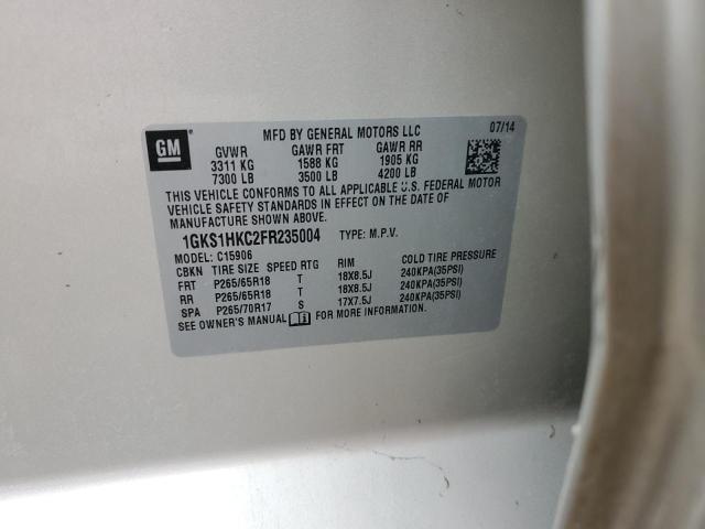 1GKS1HKC2FR235004 GMC Yukon Xl C1500 Slt